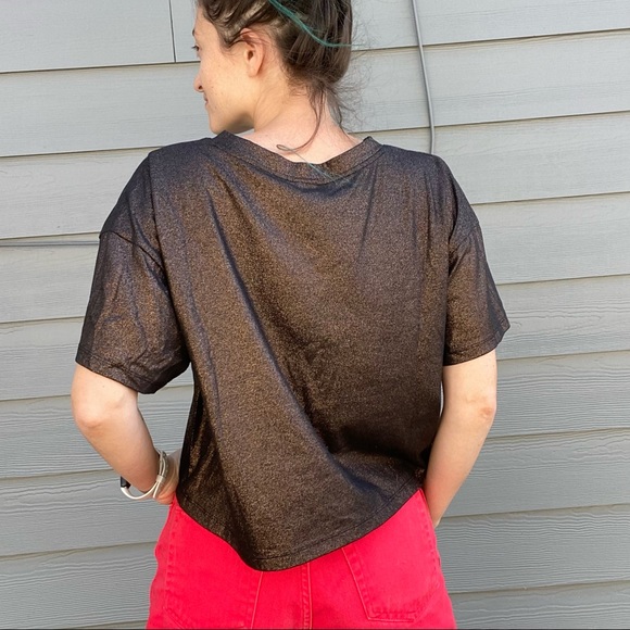 Boxy Cropped Victoria’s Secret Sparkly Top - Picture 2 of 8